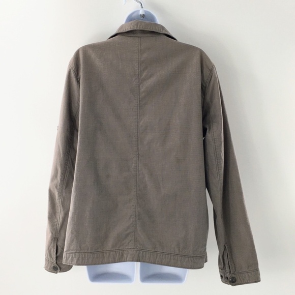 Banana Republic Women Utility Field Jacket Brown Cotton Unlined Lightweight Sz S - Picture 6 of 13